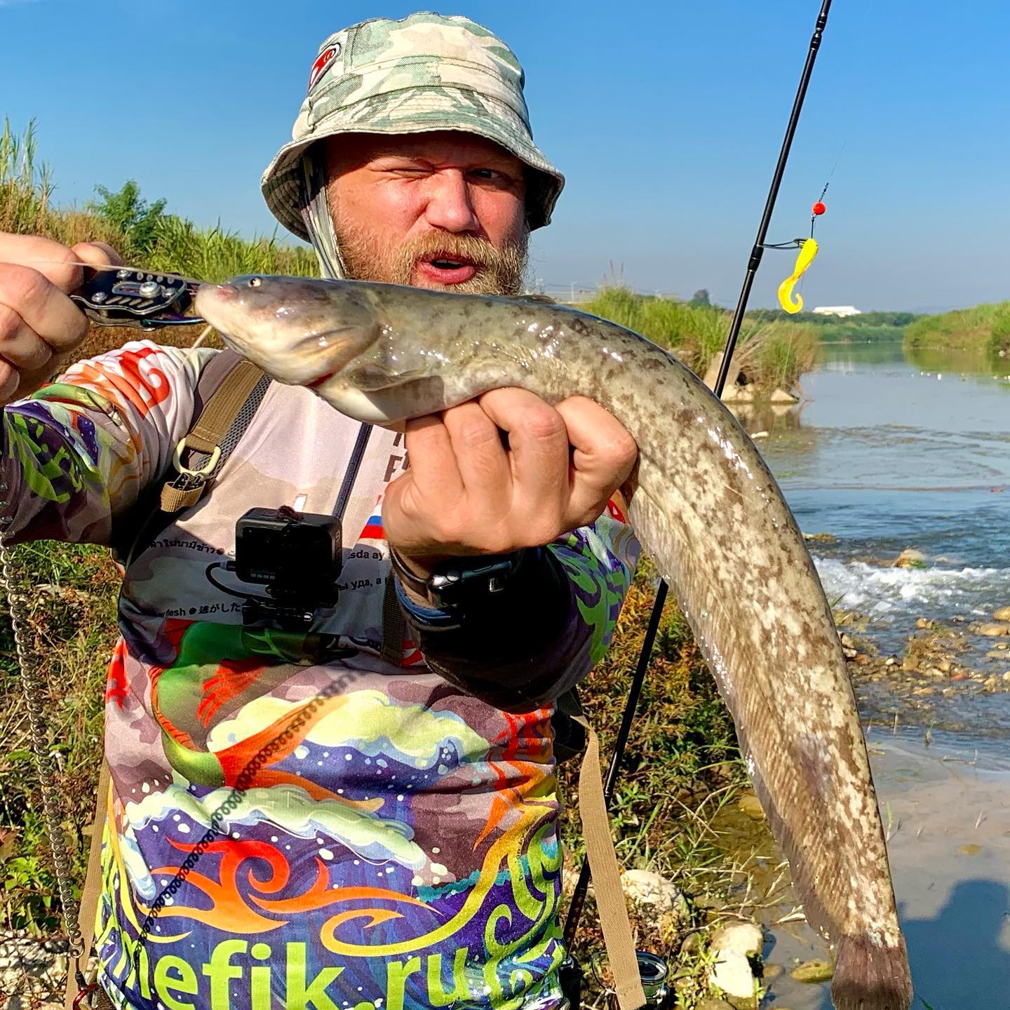 Амурский сомёнок. На джиг! Small Amur Catfish. On softbait!