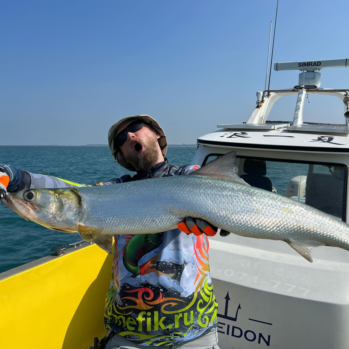 Absolutely accidentally found big school of huge Ladyfishes. Target was Queenfish, but… Great fishing day with @jamesmao1986 @push_yang and @projectangling