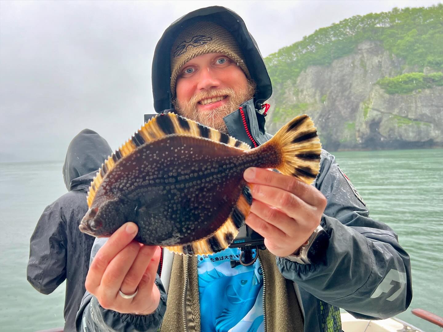 And the last fish which we really trying to found is flounders. There is so many species of them also, but not easy to catch this fish just on artificial baits, so we use small pieces of live baits.