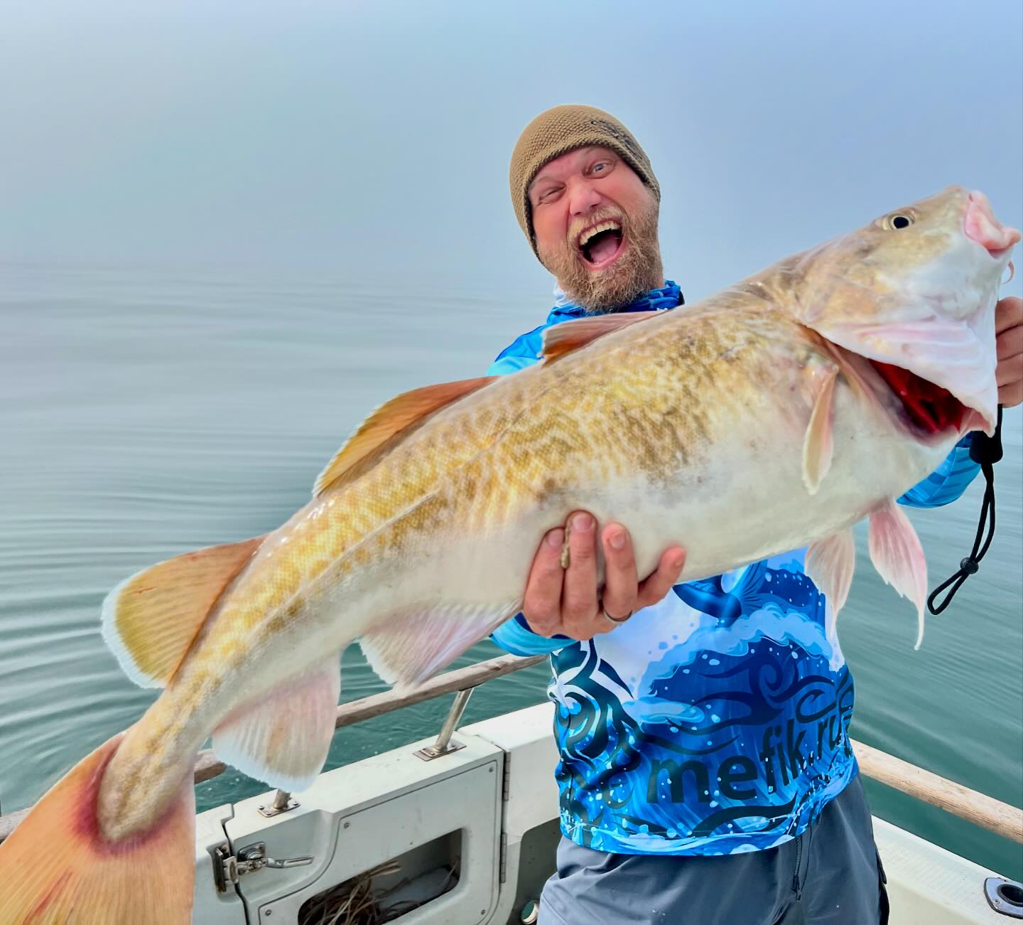 New specie! Codfish! 9,8kg on light slow jigging near Kamchatka peninsula