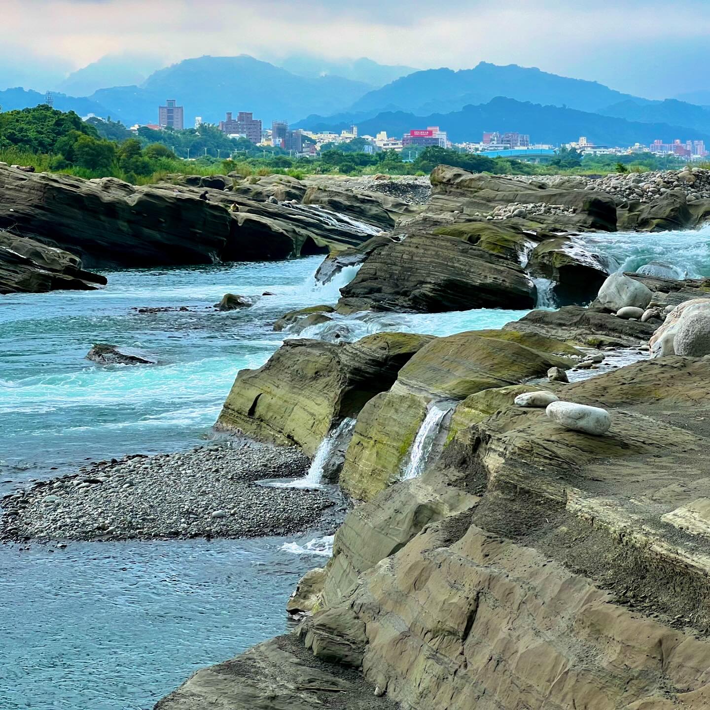 DaJia river. So beautiful place! Wait till the water level drops.