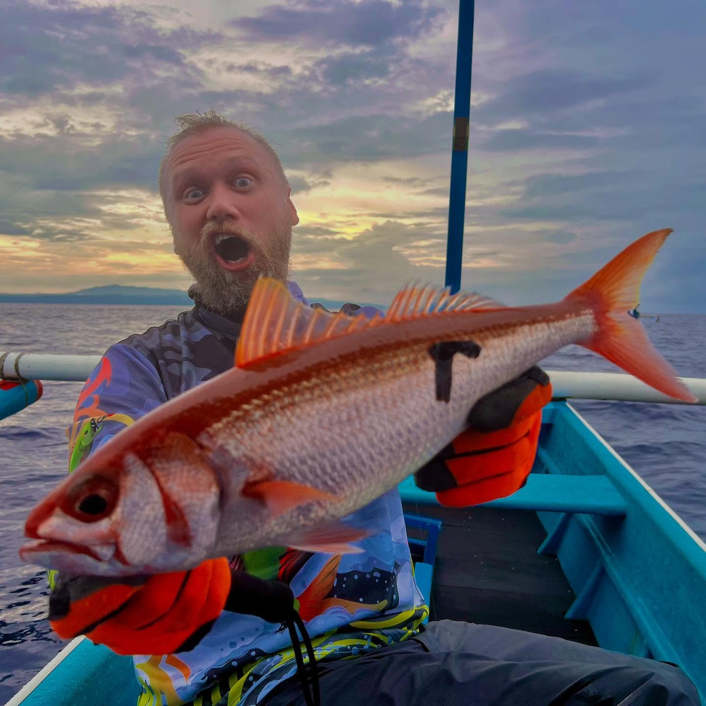 Greetings to everyone from hot and wet Indonesia and Bali sea! New specie alert! Etelis or Rubytail or Ruby snapper.