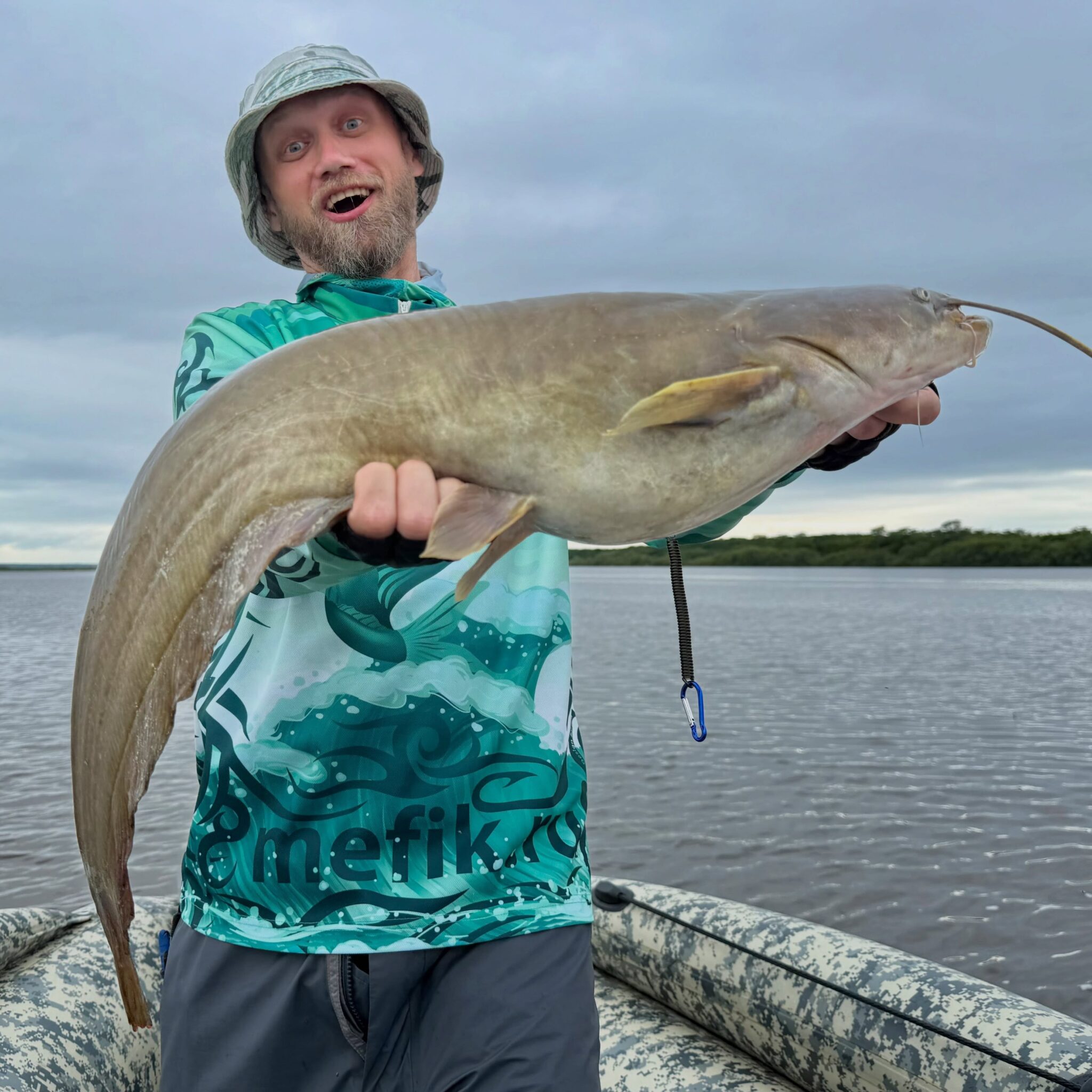 Amur river fishing day two. Couple Skygazers, couple small Zander’s and Amur Catfish.